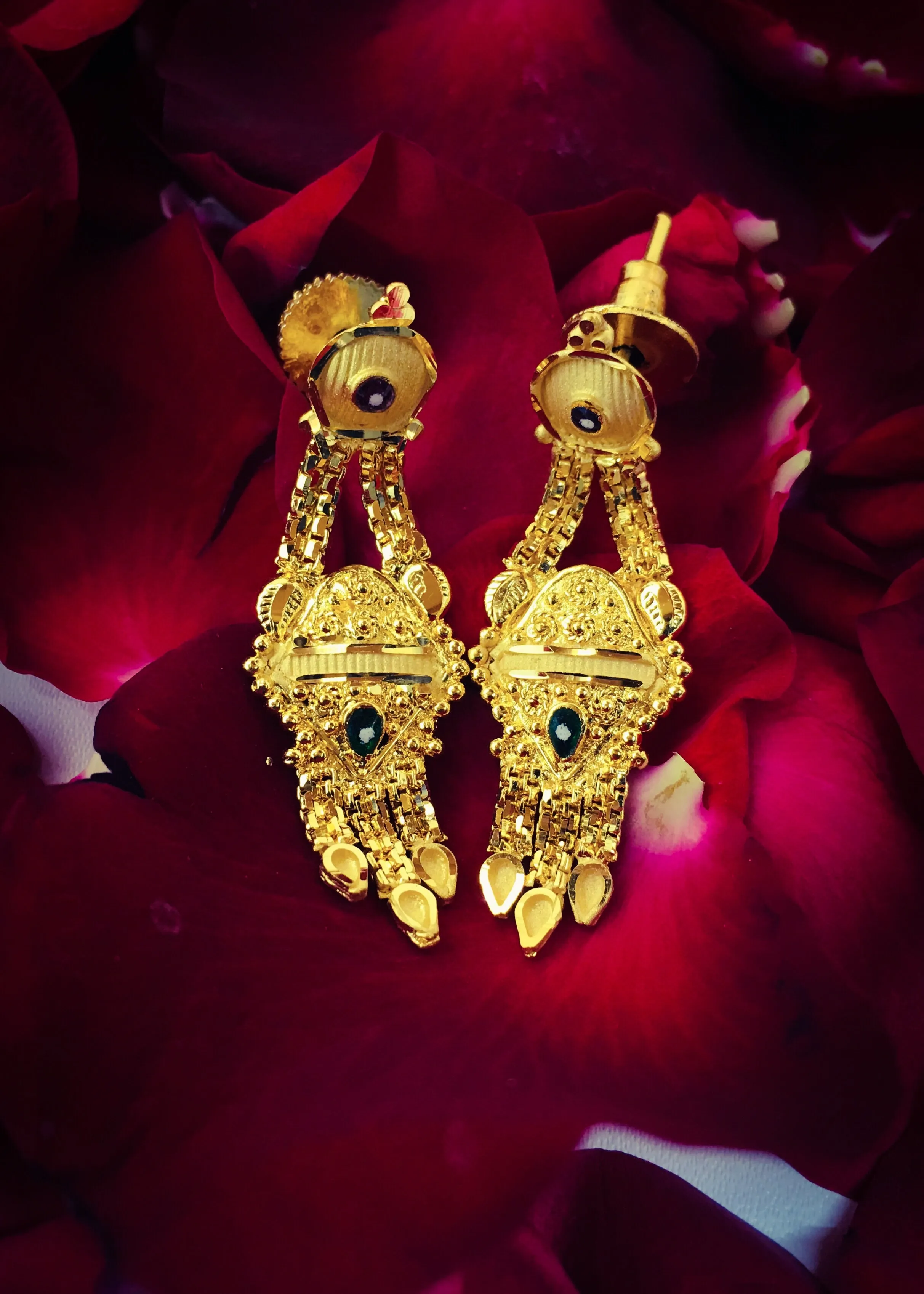 FANCY GOLD PLATED EARRINGS