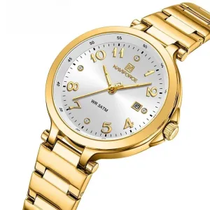 Fashion New Women's Luxury Watches Popular Casual Stainless Steel Waterproof Quartz Wristwatch