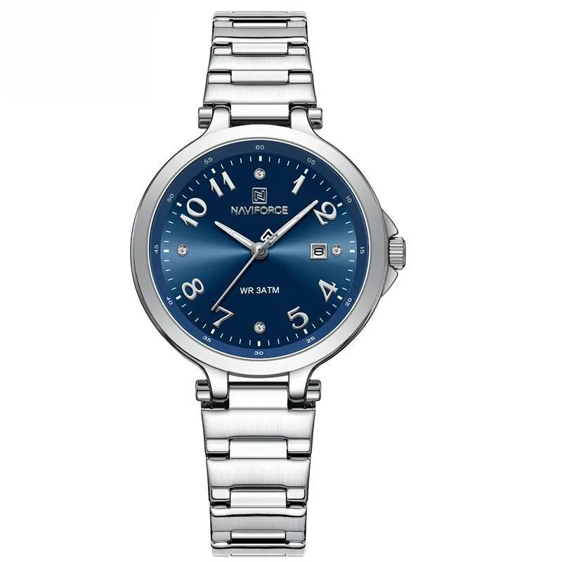 Fashion New Women's Luxury Watches Popular Casual Stainless Steel Waterproof Quartz Wristwatch