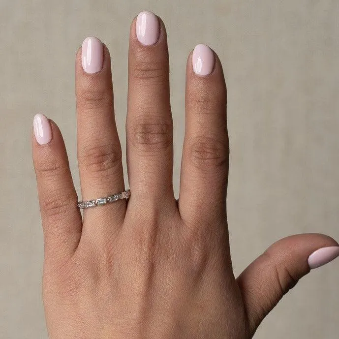 Floating Baguette Diamond Band Ring