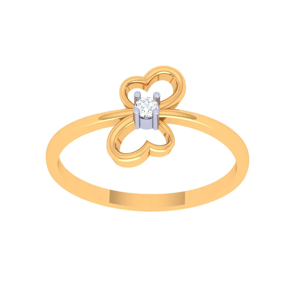 Floral Design Diamond Ring