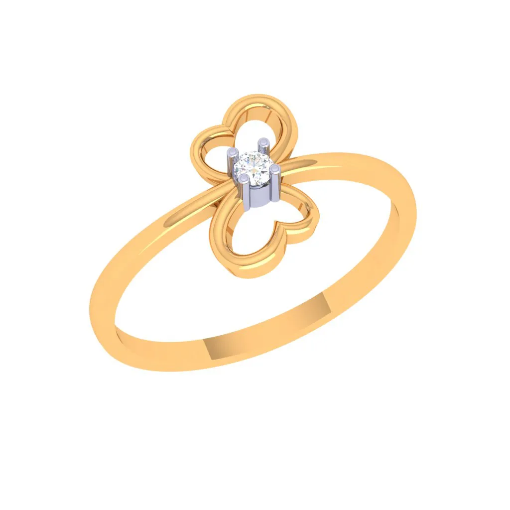 Floral Design Diamond Ring
