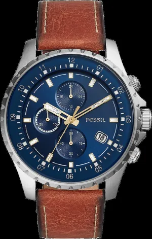 Fossil Dillinger Chronograph Brown Leather Men's Watch FS5675
