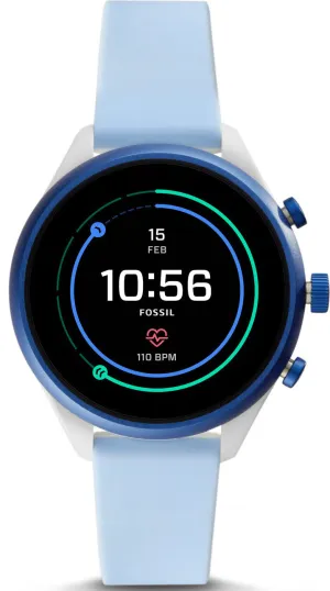 Fossil Watch Sport Smartwatch Light Blue Silicone