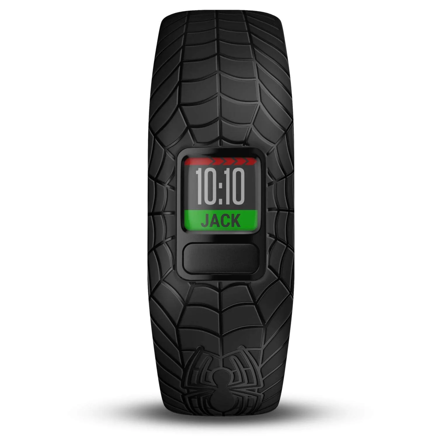 Garmin vivofit Jr. 2 - Marvel Spider-Man Fitness Activity Tracker for Kids - Adjustable Band - Black, Age 4 