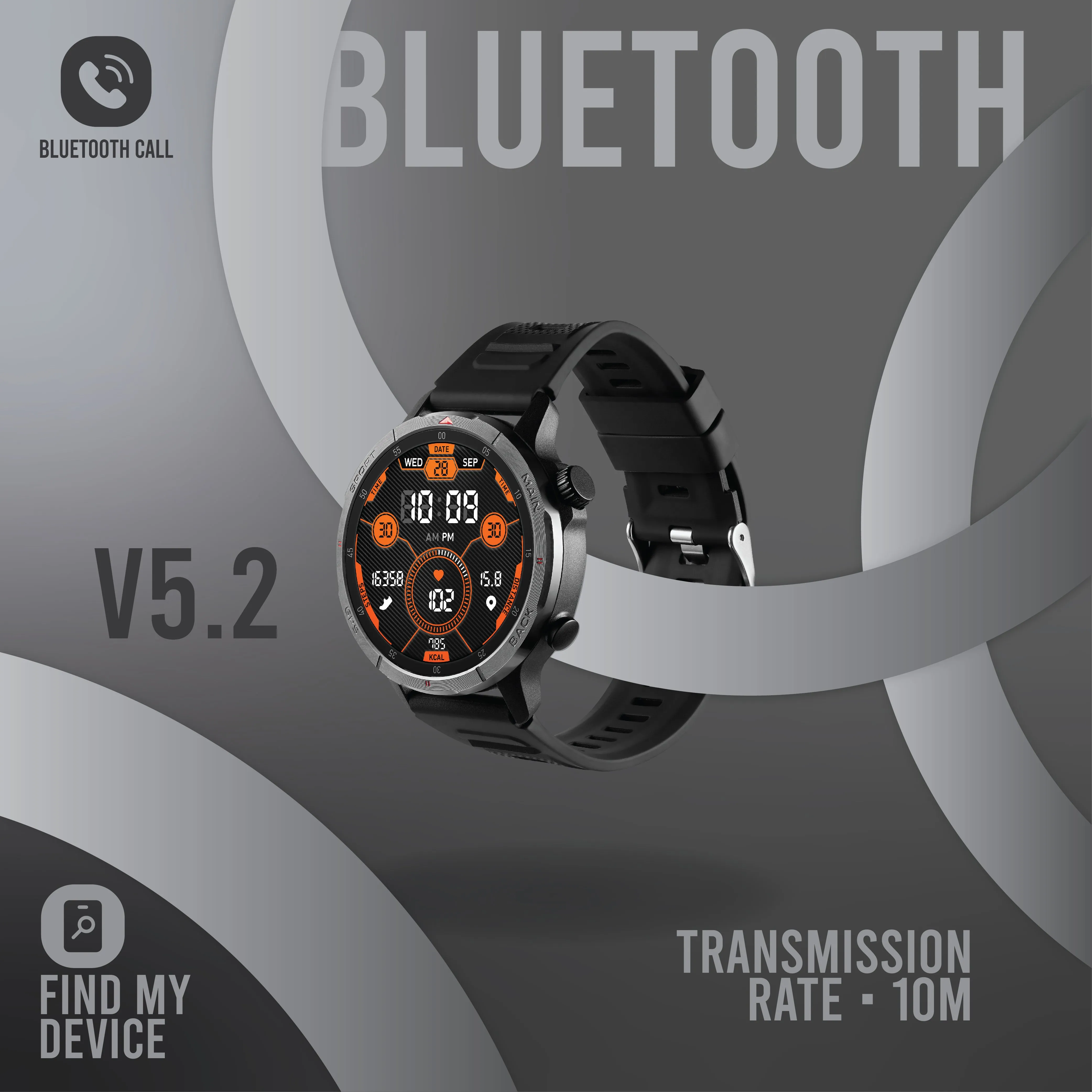 GPS AI Smart Watch | Apple Health & Strava Compatible | SF Fit Fuel Series
