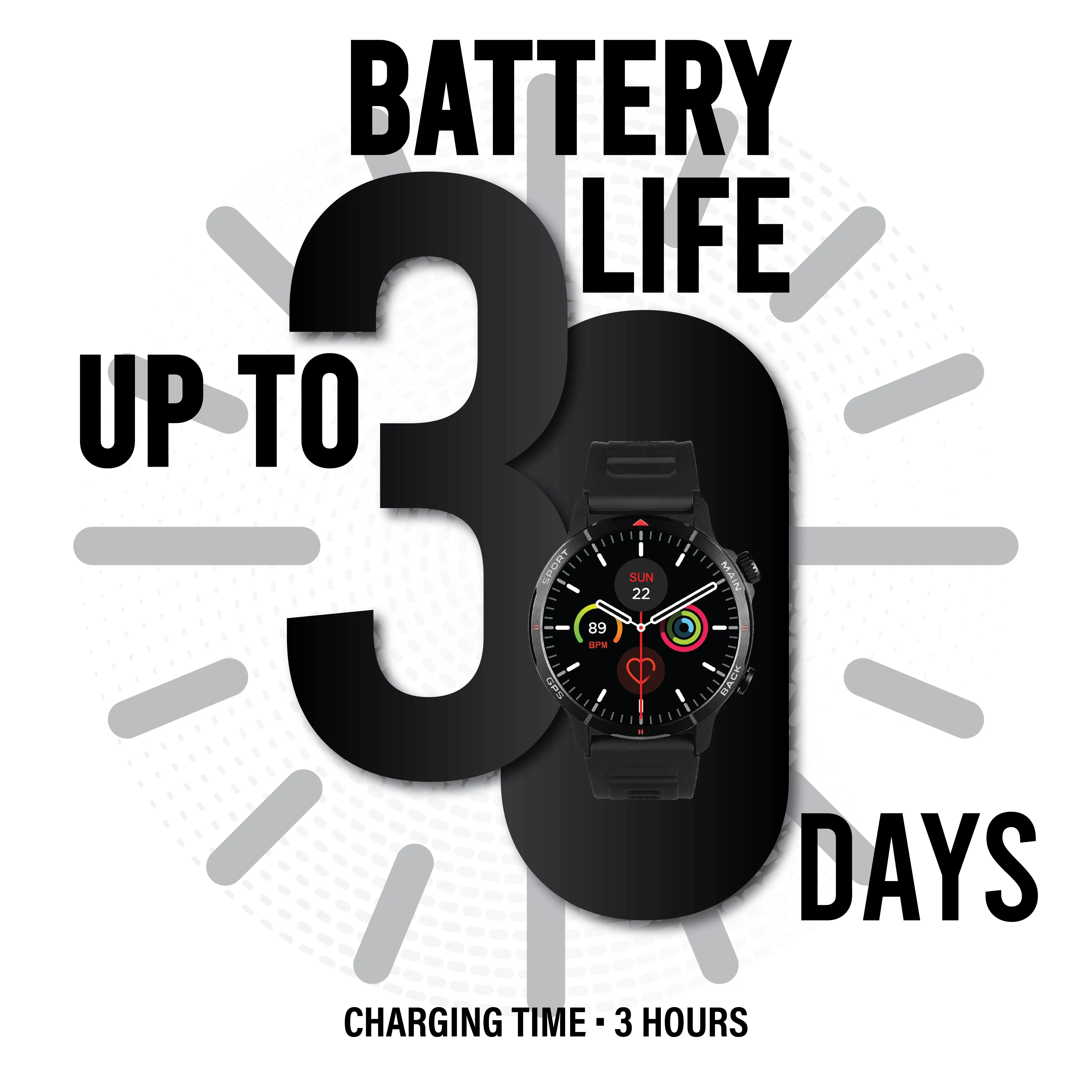 GPS AI Smart Watch | Apple Health & Strava Compatible | SF Fit Fuel Series