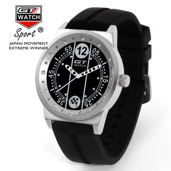 GT WATCH Extreme Flag Montres Yellow Dial Relojes Men's Fashion Style Wristwatch Unisex Silicone Strap Quartz Watch