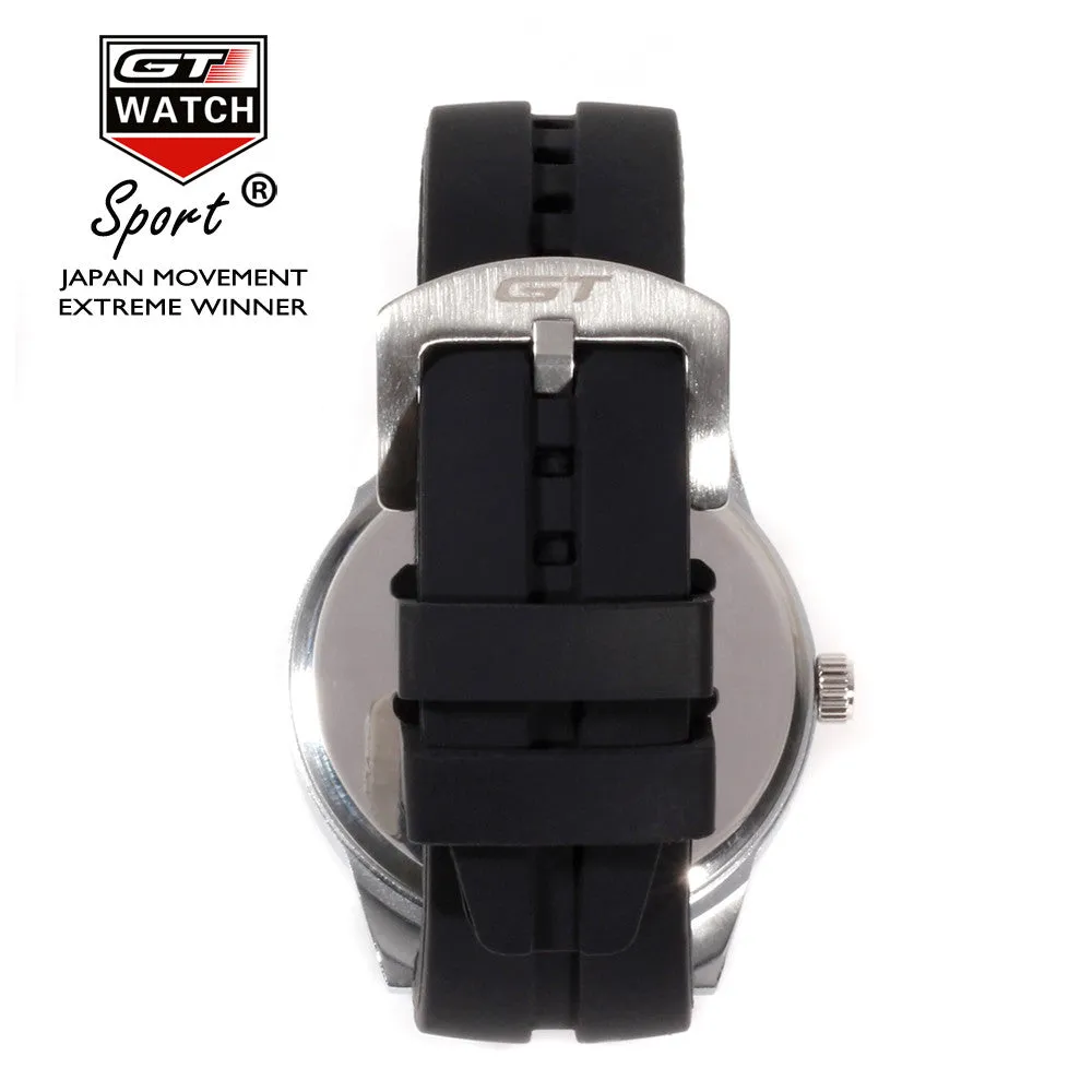 GT WATCH Extreme Flag Montres Yellow Dial Relojes Men's Fashion Style Wristwatch Unisex Silicone Strap Quartz Watch