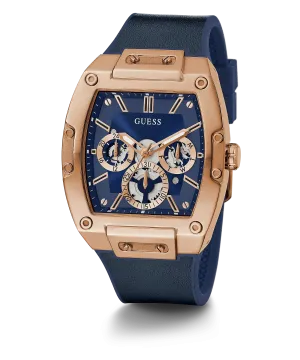 Guess Phoenix Brown Case Silicone Strap Men's Watch GW0202G4
