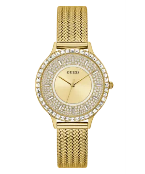 Guess Soiree Gold Tone Mesh Strap Women's Watch GW0402L2
