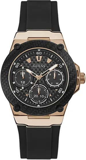 Guess U1094L6 Black Silicone Strap Men Watches