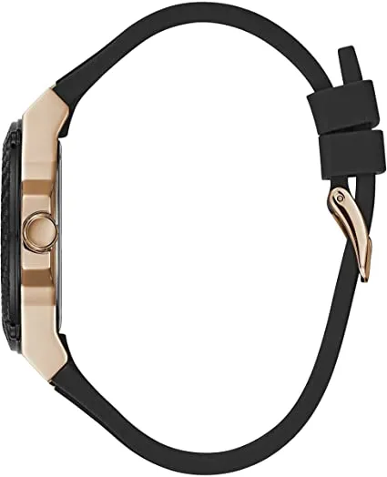 Guess U1094L6 Black Silicone Strap Men Watches