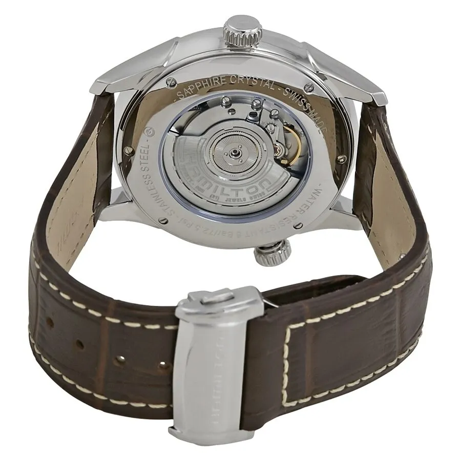 Hamilton Jazzmaster GMT World Map Dial Leather Men's Watch H32605581
