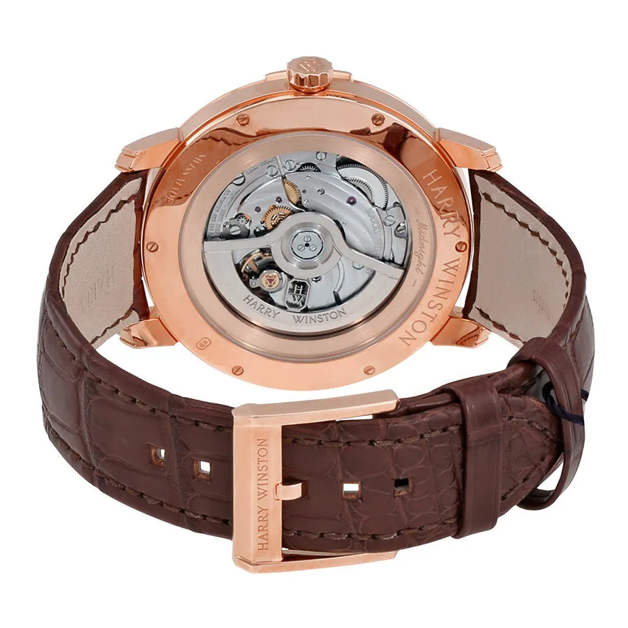 Harry Winston Midnight Silver-tone Sunburst Dial Automatic Men's Watch MIDAHD42RR002