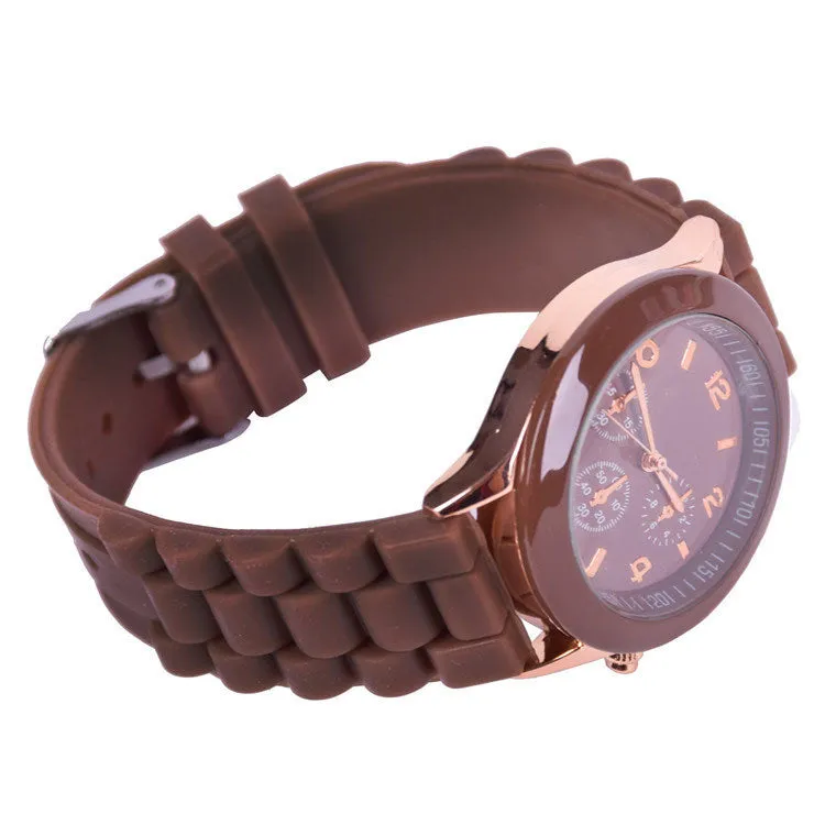 Hot sale relogio feminino Silicone watch women ladies fashion dress quartz-watch wrist Watch