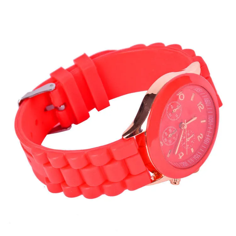 Hot sale relogio feminino Silicone watch women ladies fashion dress quartz-watch wrist Watch