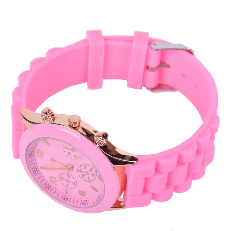 Hot sale relogio feminino Silicone watch women ladies fashion dress quartz-watch wrist Watch