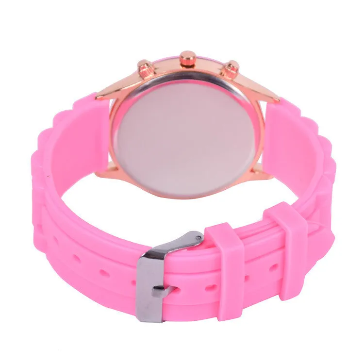 Hot sale relogio feminino Silicone watch women ladies fashion dress quartz-watch wrist Watch