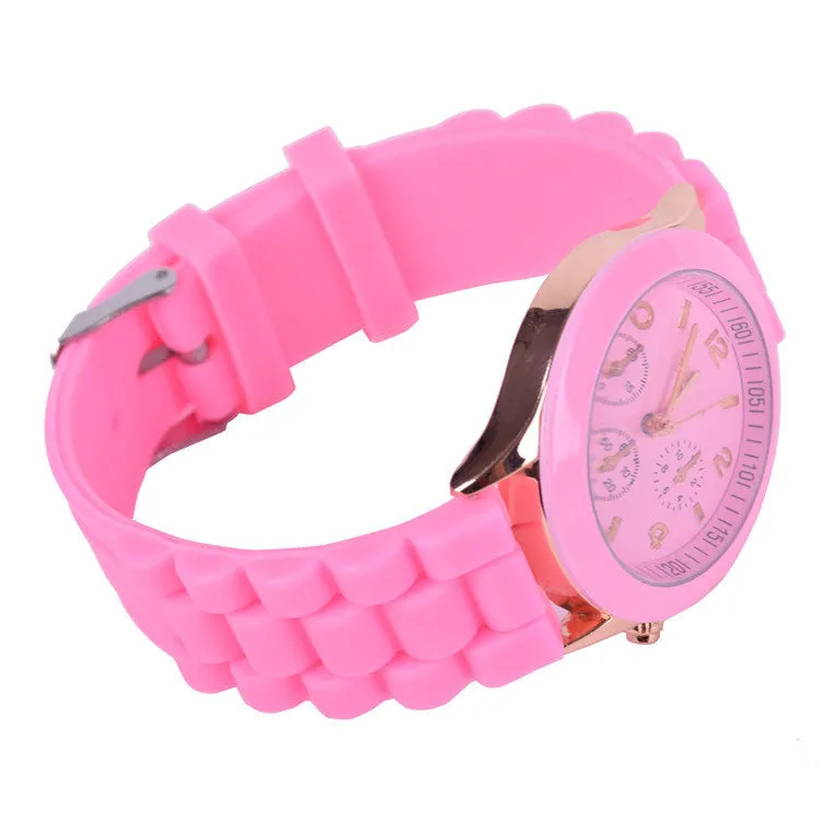 Hot sale relogio feminino Silicone watch women ladies fashion dress quartz-watch wrist Watch