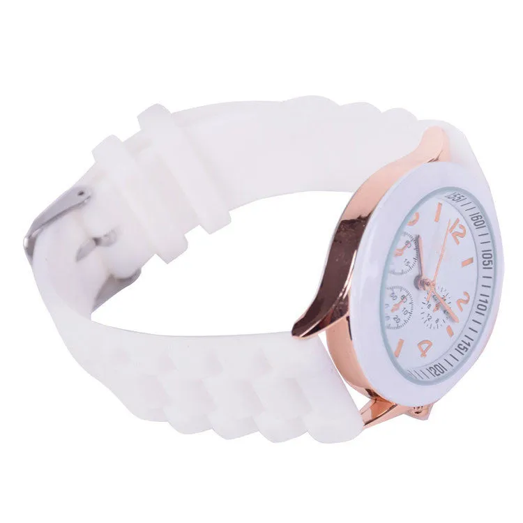 Hot sale relogio feminino Silicone watch women ladies fashion dress quartz-watch wrist Watch