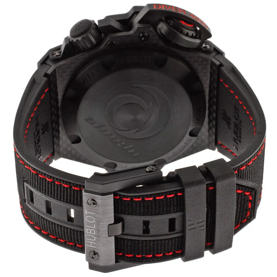 Hublot King Power Alinghi Black Dial Carbon Fiber Rubber Nomex Men's Watch 731QX1140NRAGI12 731.QX.1140.NR.AGI12