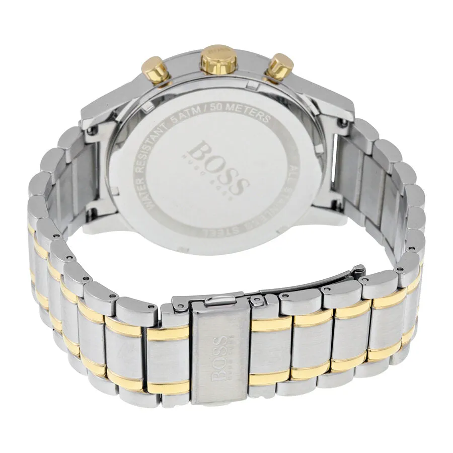 Hugo Boss Aeroliner Chronograph White Dial Two-tone Men's Watch 1513236