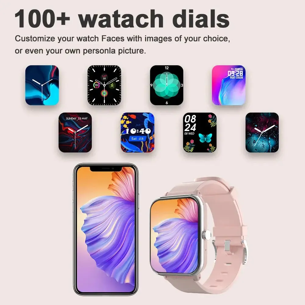 LAXASFIT 2024 New Voice Call Smart Watch 1.81-inch HD Full Touch Screen 100  Sports Mode IP68 Waterproof Smart Watch Men Women