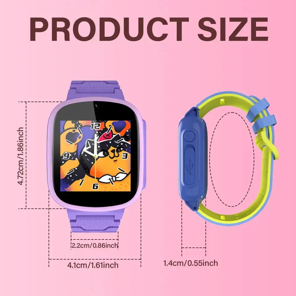 LAXASFIT Kids Smart Watch With Camera Photo Recording Video Touch Screen Kids Watch Multiple Games Kids Toys Christmas Gift