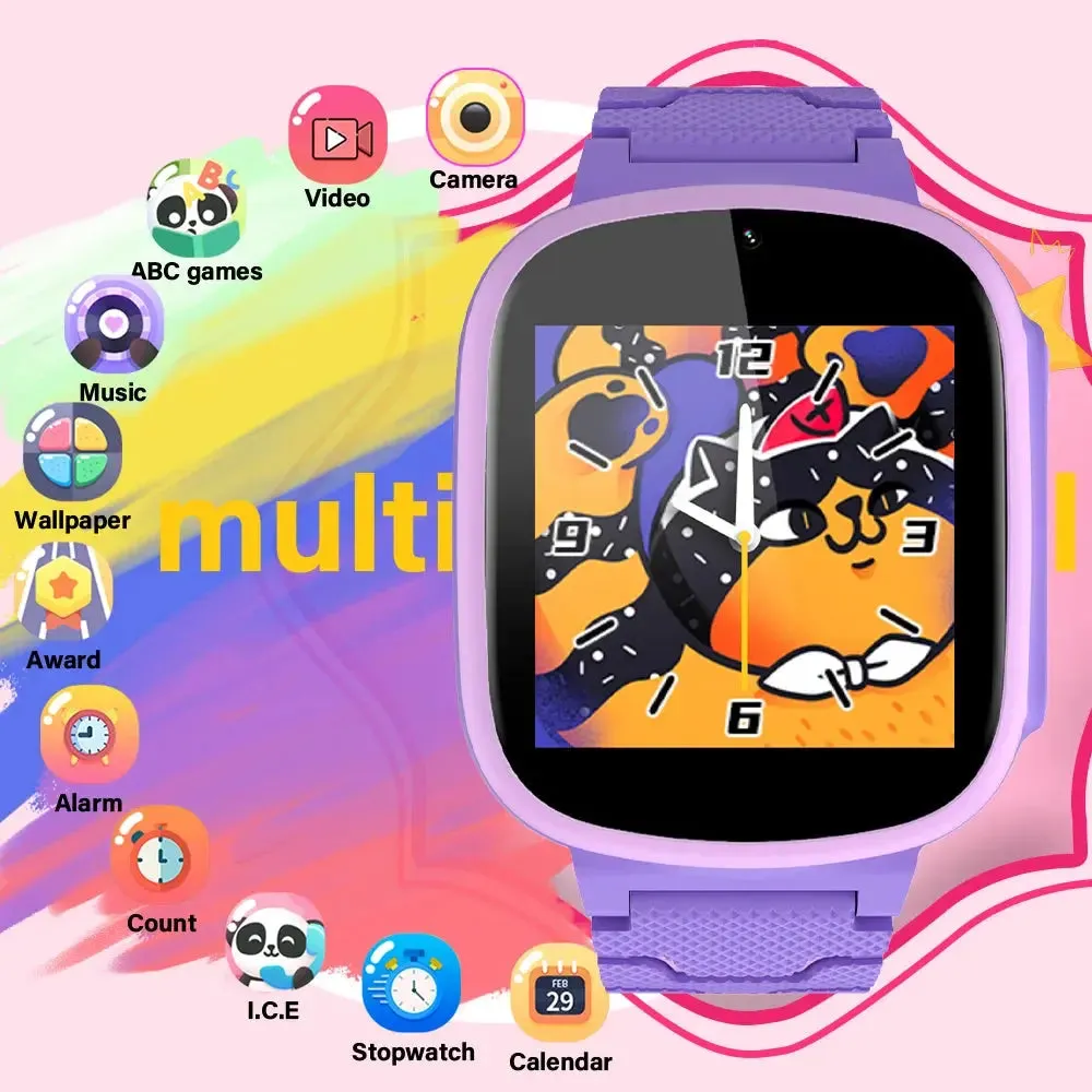 LAXASFIT Kids Smart Watch With Camera Photo Recording Video Touch Screen Kids Watch Multiple Games Kids Toys Christmas Gift