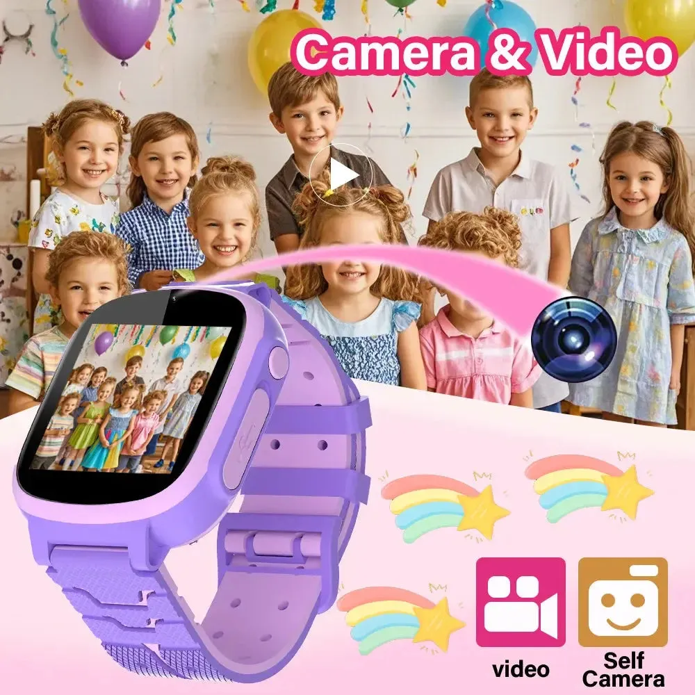 LAXASFIT Kids Smart Watch With Camera Photo Recording Video Touch Screen Kids Watch Multiple Games Kids Toys Christmas Gift