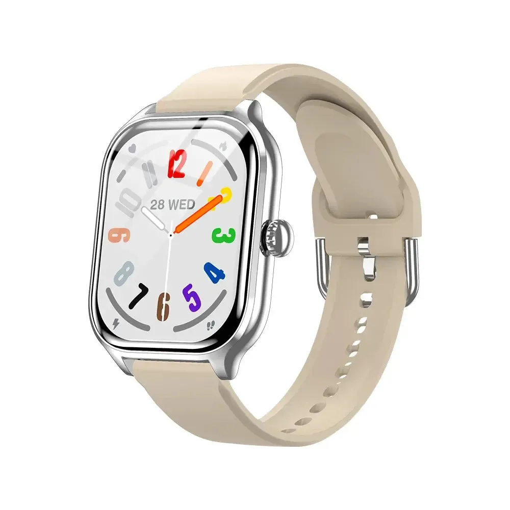 LAXASFIT New 2.01 Inch Smart Watch Man Woman Gift Full Touch Screen Sports Fitness Watch BT Call Digital Smart Watch
