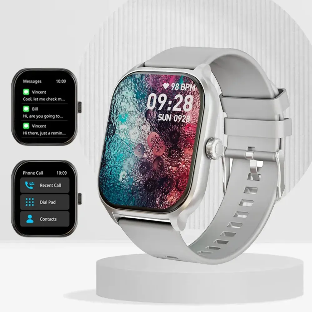 LAXASFIT New 2.01” Smart Watch Bluetooth Talk Heart Rate Blood Oxygen Tracker Sports Smart Watch for Men Women for IOS Android
