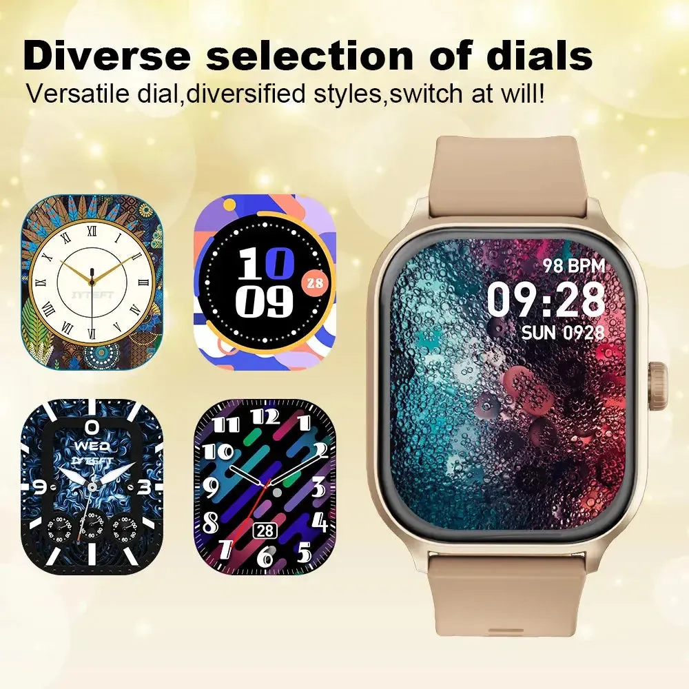 LAXASFIT New 2.01” Smart Watch Bluetooth Talk Heart Rate Blood Oxygen Tracker Sports Smart Watch for Men Women for IOS Android