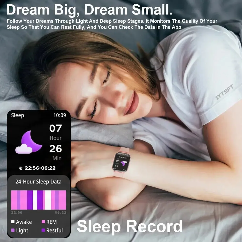 LAXASFIT New 2.01” Smart Watch Bluetooth Talk Heart Rate Blood Oxygen Tracker Sports Smart Watch for Men Women for IOS Android