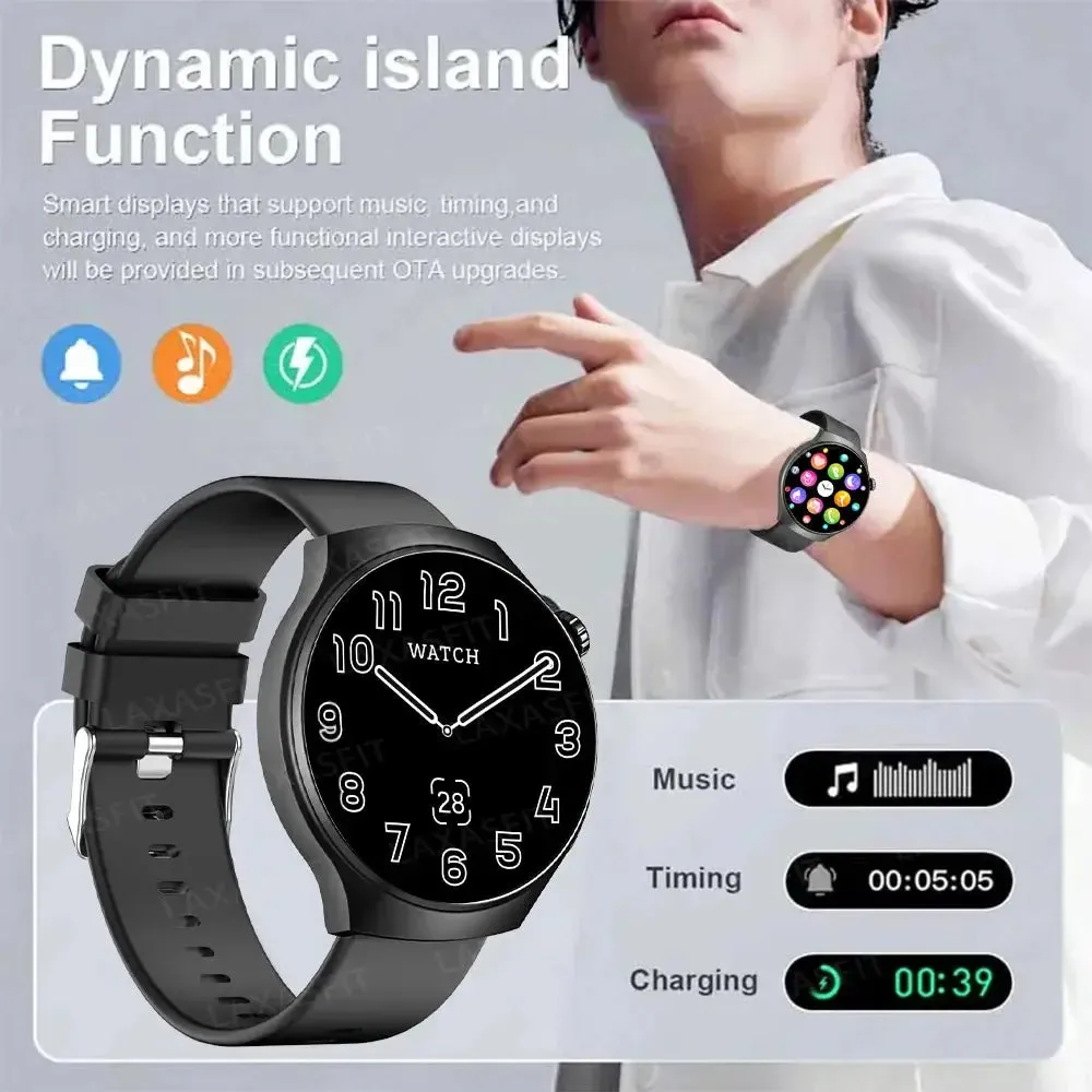 LAXASFIT New GT4 PRO Multi-function Smart Watch Bluetooth Call Men's Fashion Watch Multi Sport Mode Smart Watch Holiday Gift