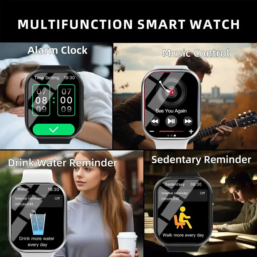 LAXASFIT Series 10 Smart Watch Answer Incoming Calls Healthy Exercise Bracelet Fitness Tracker Customized Dial Smart Watch Women