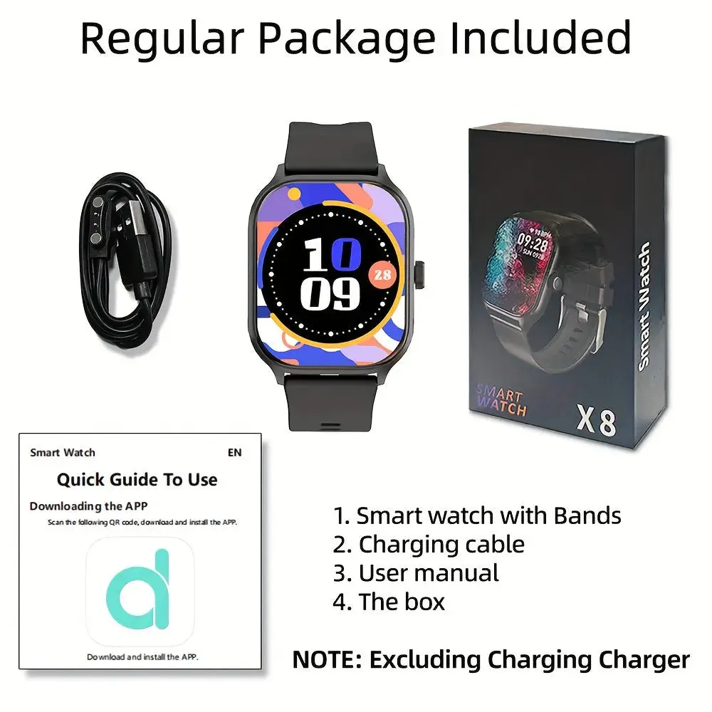 LAXASFIT Smart Watch 2.01 inch HD Touch Screen 100  Sports Modes Calorie Tracking Bluetooth Talk Smart Watch Android IOS