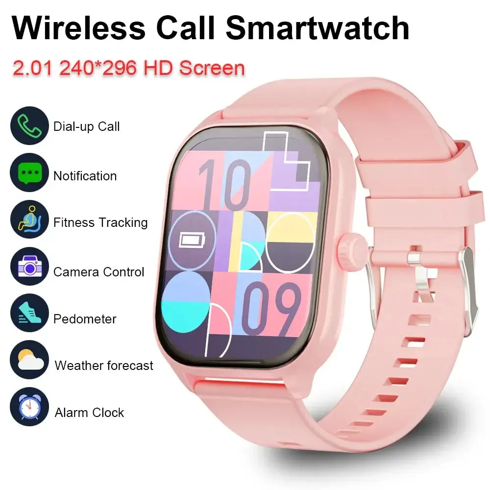 LAXASFIT Smart Watch 2.01 inch HD Touch Screen 100  Sports Modes Calorie Tracking Bluetooth Talk Smart Watch Android IOS