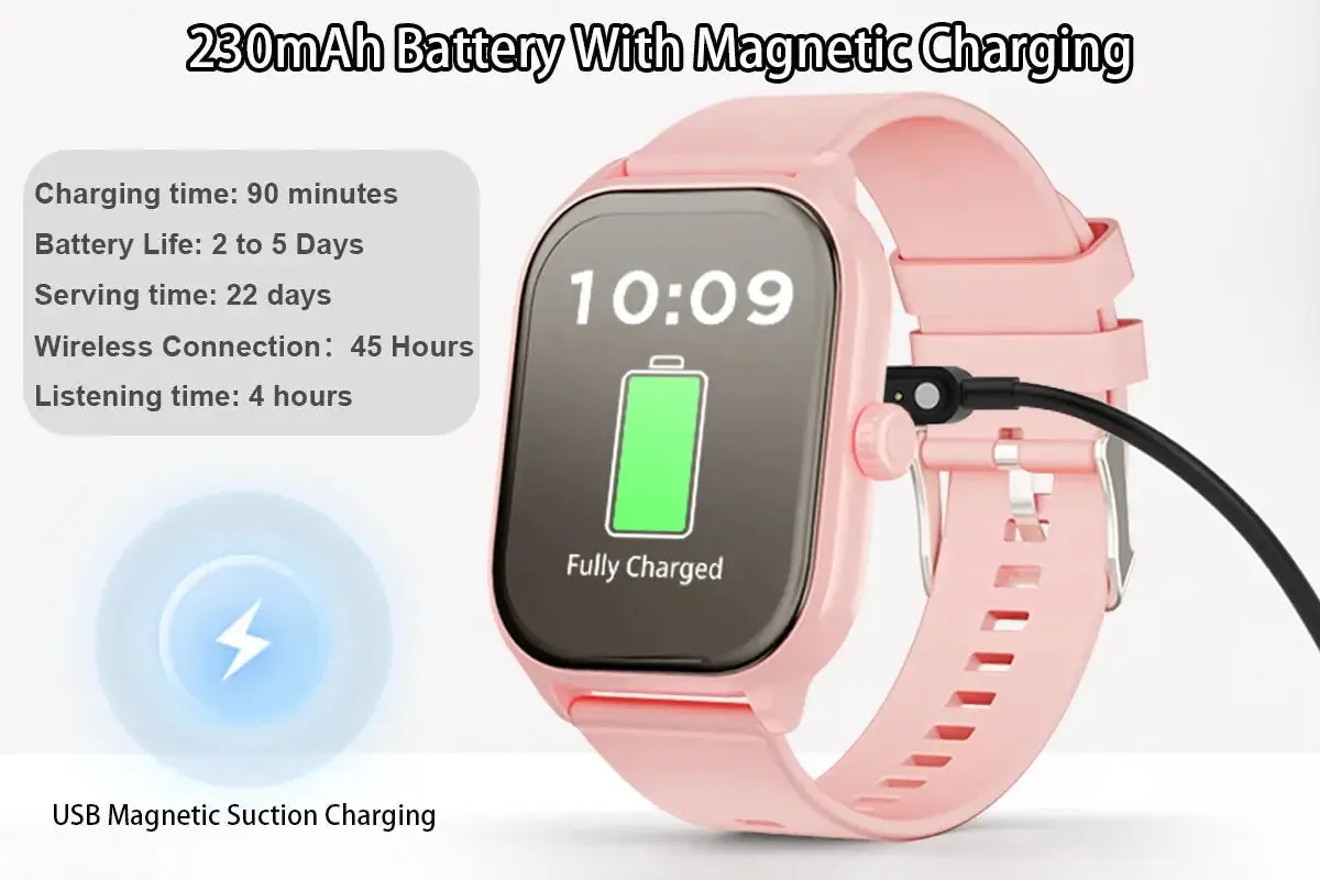 LAXASFIT Smart Watch 2.01 inch HD Touch Screen 100  Sports Modes Calorie Tracking Bluetooth Talk Smart Watch Android IOS