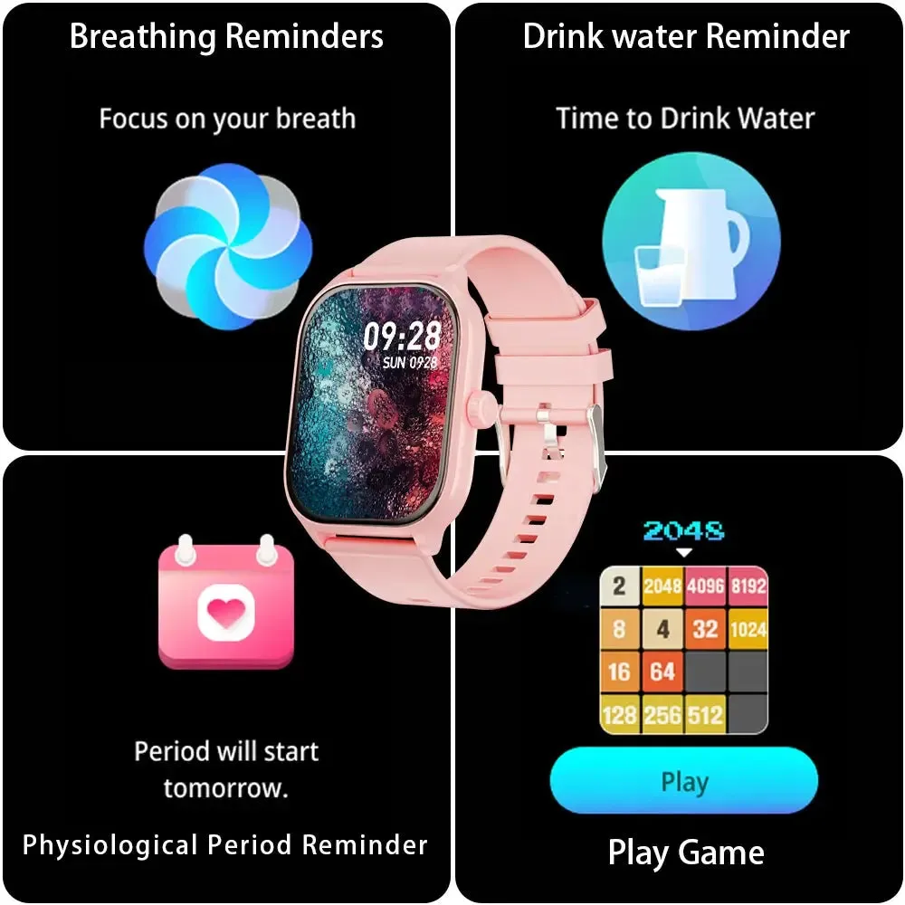 LAXASFIT Smart Watch 2.01 inch HD Touch Screen 100  Sports Modes Calorie Tracking Bluetooth Talk Smart Watch Android IOS