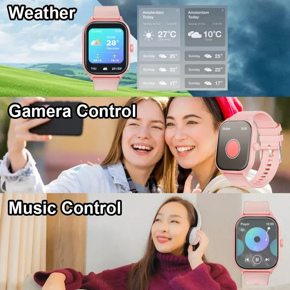 LAXASFIT Smart Watch 2.01 inch HD Touch Screen 100  Sports Modes Calorie Tracking Bluetooth Talk Smart Watch Android IOS