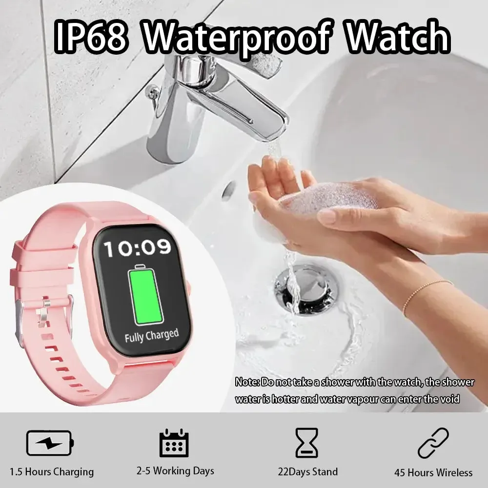 LAXASFIT Smart Watch 2.01 inch HD Touch Screen 100  Sports Modes Calorie Tracking Bluetooth Talk Smart Watch Android IOS