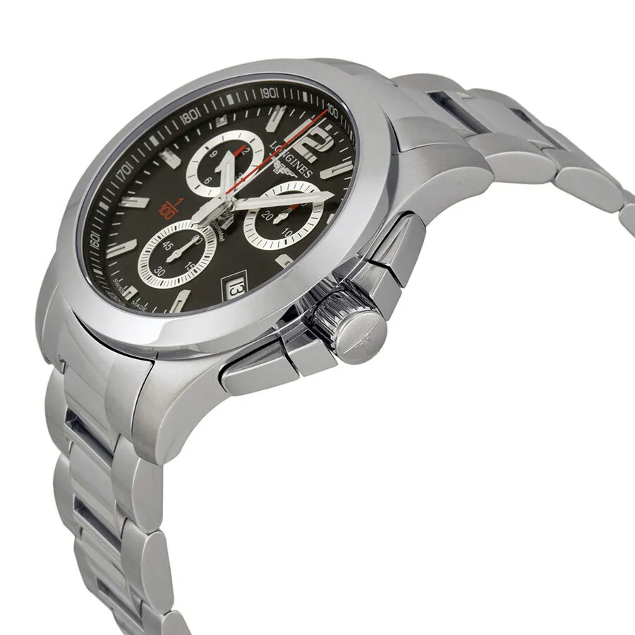 Longines Conquest Chronograph Black Dial Men's Watch L37004566