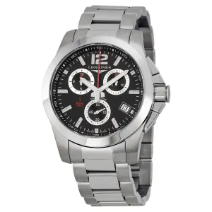 Longines Conquest Chronograph Black Dial Men's Watch L37004566