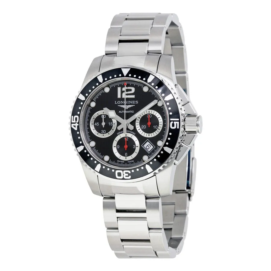 Longines Hydroconquest Automatic Chronograph Black Dial Men's Watch L3.744.4.56.6