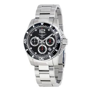 Longines Hydroconquest Automatic Chronograph Black Dial Men's Watch L3.744.4.56.6