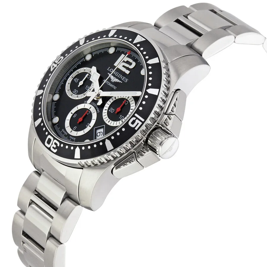 Longines Hydroconquest Automatic Chronograph Black Dial Men's Watch L3.744.4.56.6