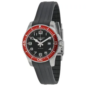 Longines Hydroconquest Black Dial Rubber Strap Men's Watch L36884592 L3.688.4.59.2