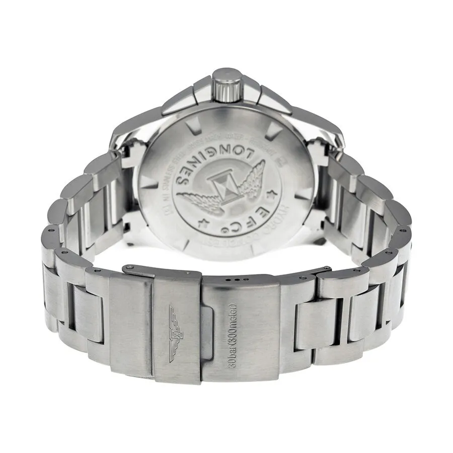Longines HydroConquest Chronograph Black Dial Stainless Steel Men's Watch L36904596 L3.690.4.59.6